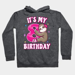 It's My 8th Birthday girl Hoodie